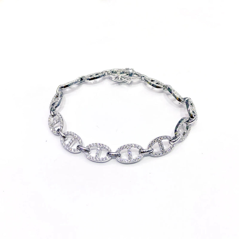 925 Sterling Silver Zircon Tennis Bracelet - Glamora