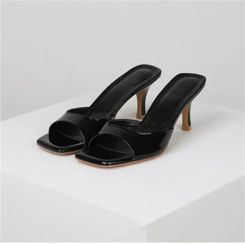 Square Toe High Heel Sandals Summer - Glamora