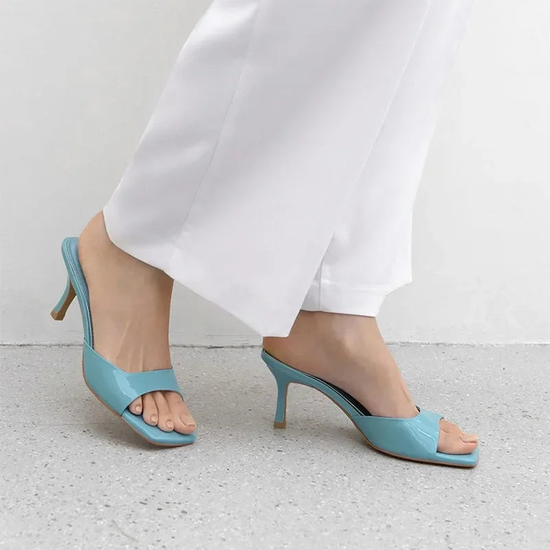 Square Toe High Heel Sandals Summer - Glamora