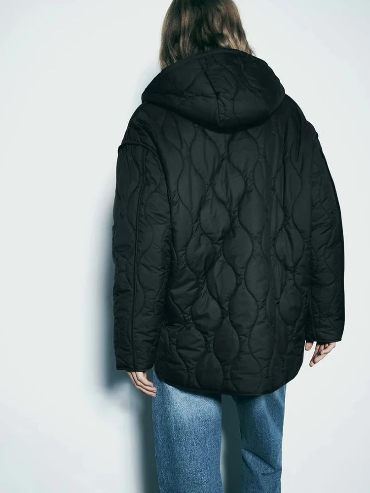 Hooded Warm Zipper Jacket Women - Glamora