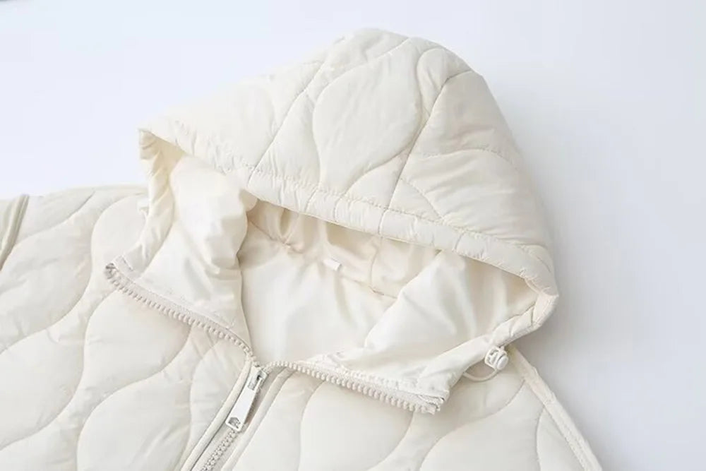 Hooded Warm Zipper Jacket Women