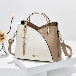 Large Capacity Patchwork Handbag Stylish Women - Glamora