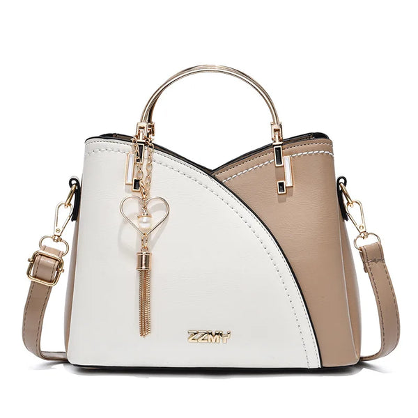 Large Capacity Patchwork Handbag Stylish Women - Glamora