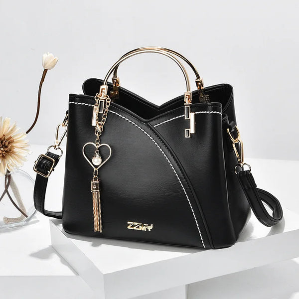 Large Capacity Patchwork Handbag Stylish Women - Glamora
