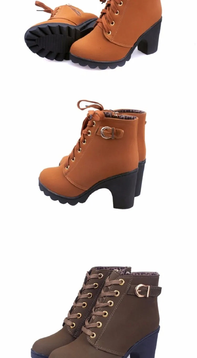 Lace Up High Heels Stylish Women