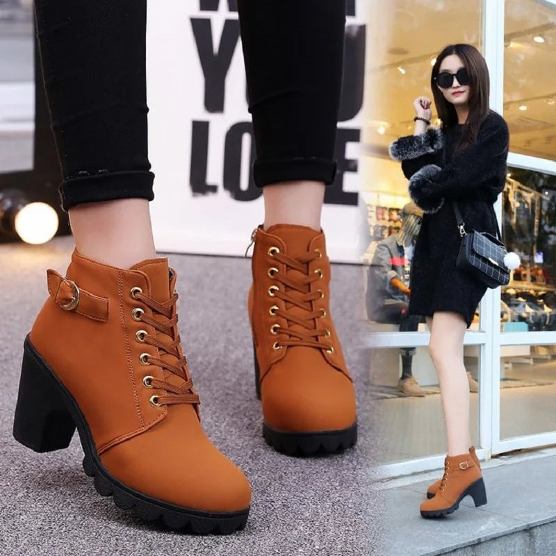 Lace Up High Heels Stylish Women - Glamora