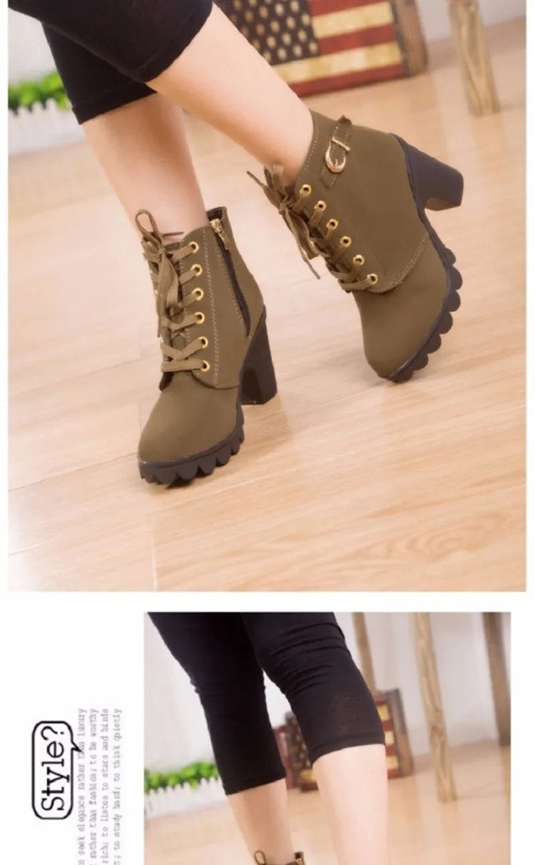 Lace Up High Heels Stylish Women - Glamora