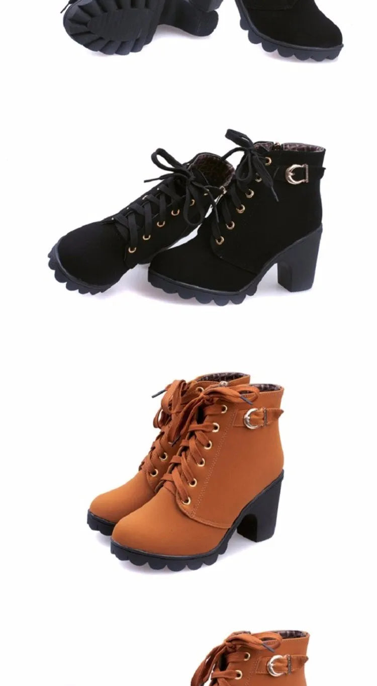 Lace Up High Heels Stylish Women - Glamora