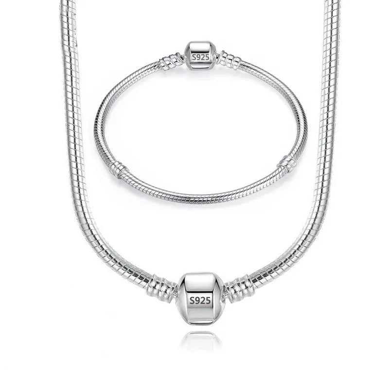 Handmade 925 Sterling Silver Bridal Set - Glamora