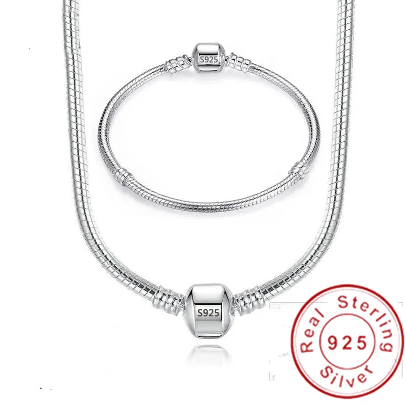 Handmade 925 Sterling Silver Bridal Set - Glamora